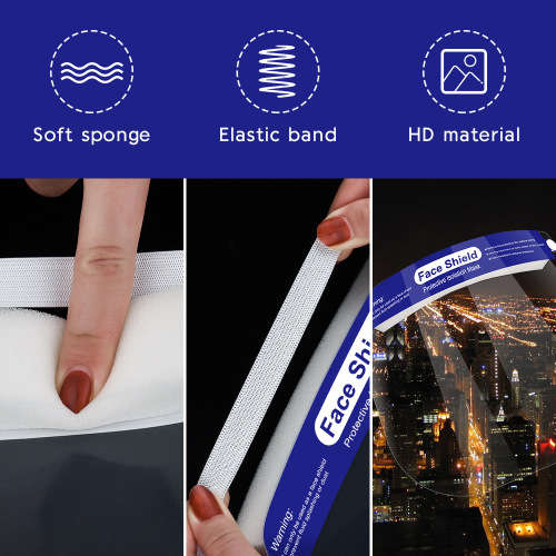 Face Shield Protective Anti-Fog Safe, Comfortable and Re-Usable. Collections Are Allowed.