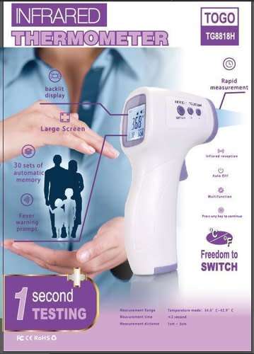 InfraRed Thermometer, Smart Safe Digital Non-Contact.No Shipping fees. Collections are allowed.