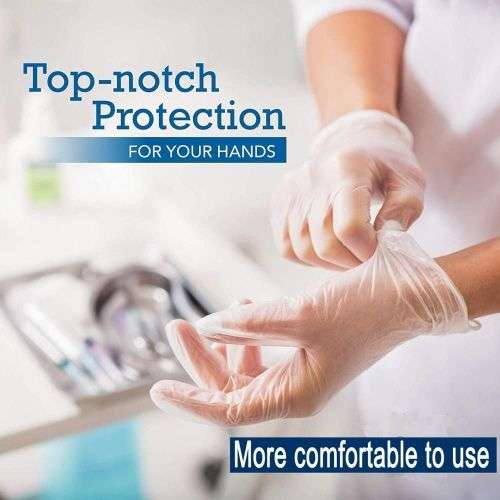 50x Protective Vinyl Gloves Disposable Latex-free and powder-free Brand New. Collections allowed.