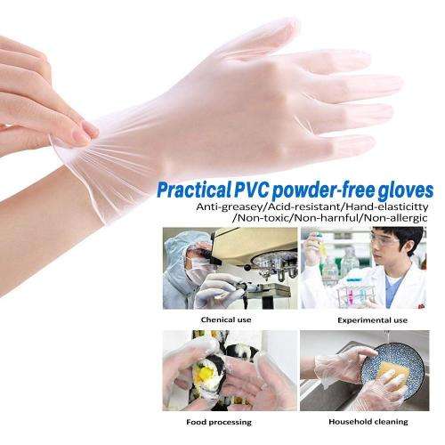 50x Protective Vinyl Gloves Disposable Latex-free and powder-free Brand New. Collections allowed.