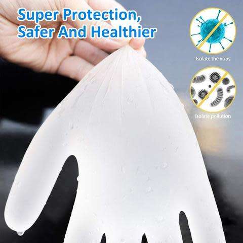 50x Protective Vinyl Gloves Disposable Latex-free and powder-free Brand New. Collections allowed.