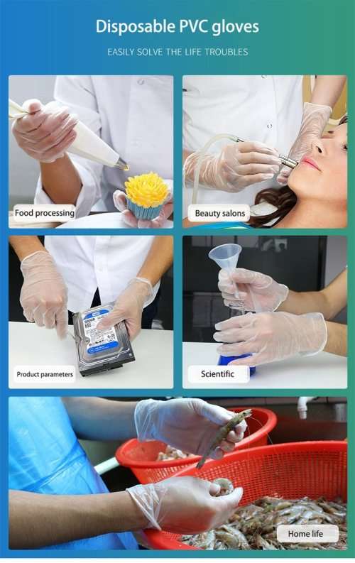 50x Protective Vinyl Gloves Disposable Latex-free and powder-free Brand New. Collections allowed.