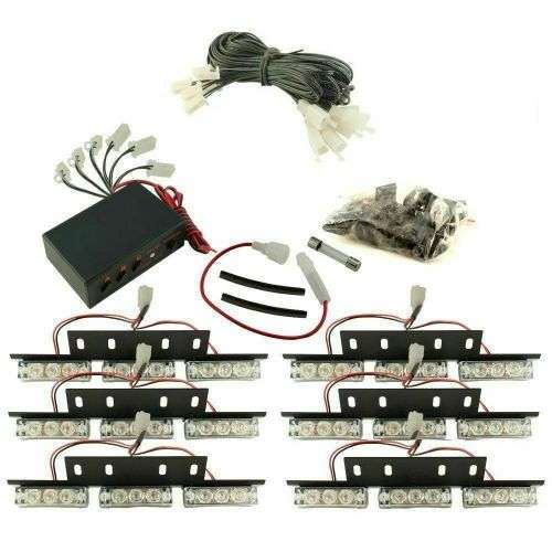 Green LED Flash Cluster Strobe Grille Lights 54pces DC12V~32V. Collections allowed.