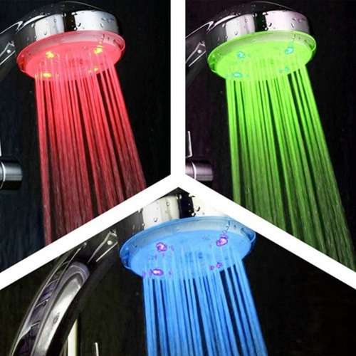 LED MultiColour Shower Head, Colour Changing. Collections Are Allowed.