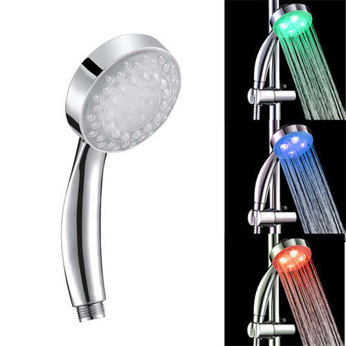 LED MultiColour Shower Head, Colour Changing. Collections Are Allowed.