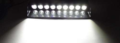 Dashboard Windscreen LED Flash Strobe White Dash Light Bar. Very Long 9LED Type. Collections Allowed