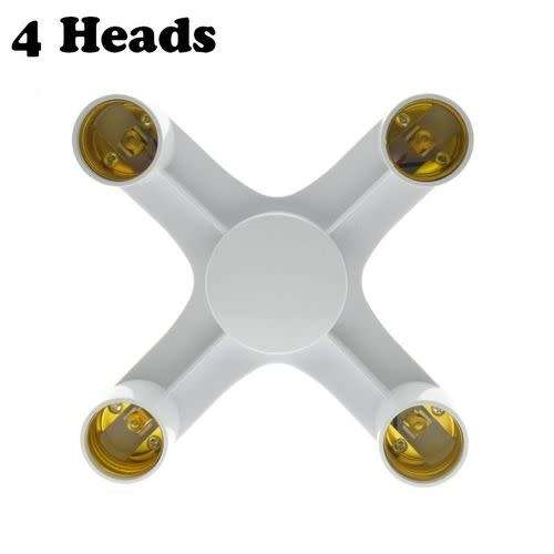 Light Bulb Socket Splitter, Adapter, Converter, E27 to 4x E27 Lamp Holder. Collections are allowed.