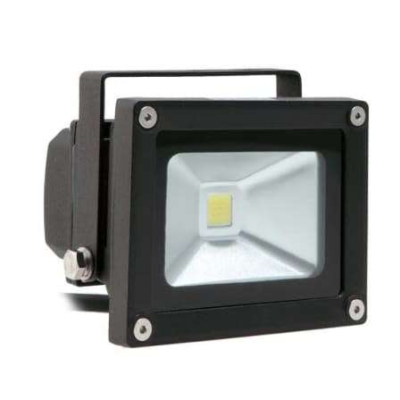 10W LED Floodlights: 10W 220V AC in Cool White, Black Housing. Collections Are Allowed.