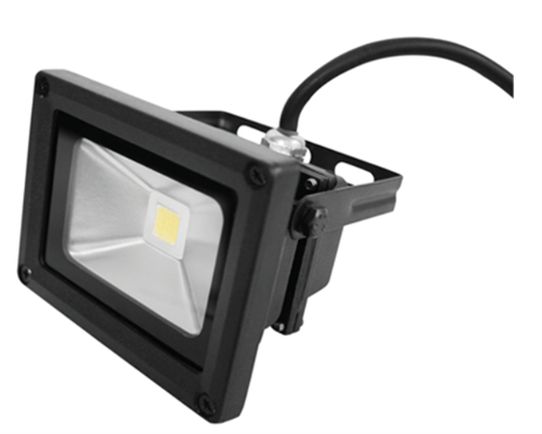 10W LED Floodlights: 10W 220V AC in Cool White, Black Housing. Collections Are Allowed.