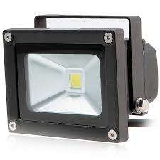 10W LED Floodlights: 10W 220V AC in Cool White, Black Housing. Collections Are Allowed.