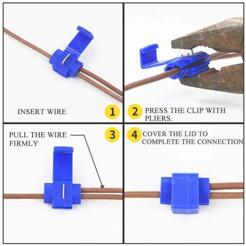 Solderless Wire Connectors Terminals Crimp Electrical Lock Quick Splice. Collections are allowed