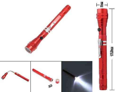 Flexi Torch 3-LED Telescopic Flexible Bendable Magnetic Pick-Up Tool Flashlight. Collections Allowed