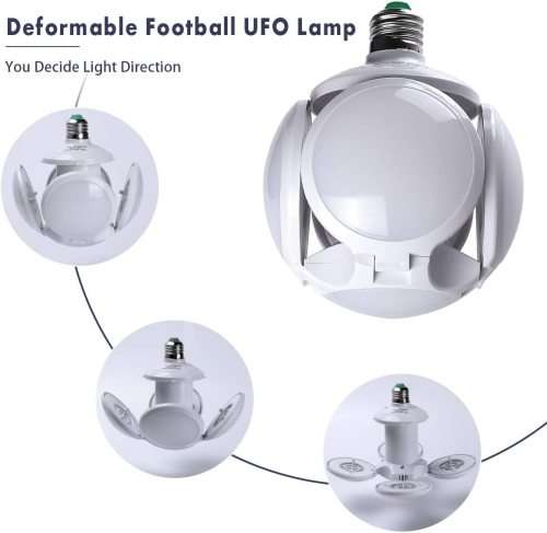 LED Lamp Foldable UFO Football Design 220V NEW Novelty Design. Collections are allowed.