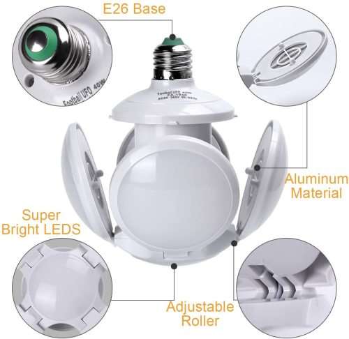 LED Lamp Foldable UFO Football Design 220V NEW Novelty Design. Collections are allowed.