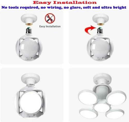 LED Lamp Foldable UFO Football Design 220V NEW Novelty Design. Collections are allowed.