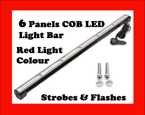 RED Vehicle Flash Warning LED Emergency Strobe Light Bar. Collections allowed.
