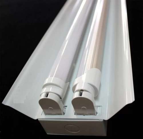T8 Double Open Channel LED Tube Light Fitting with Reflector 1500mm 5ft 1.5m. Collections allowed