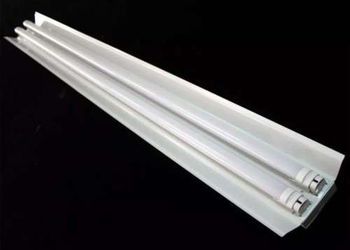 T8 Double Open Channel LED Tube Light Fitting with Reflector 1500mm 5ft 1.5m. Collections allowed