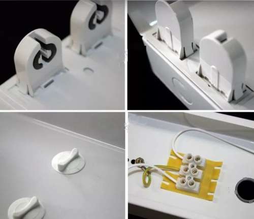T8 Double Open Channel LED Tube Light Fitting with Reflector 1500mm 5ft 1.5m. Collections allowed