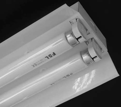 T8 Double Open Channel LED Tube Light Fitting with Reflector 1500mm 5ft 1.5m. Collections allowed