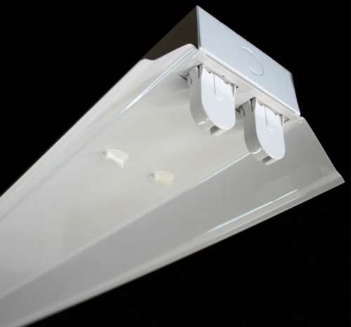 T8 Double Open Channel LED Tube Light Fitting with Reflector 1500mm 5ft 1.5m. Collections allowed