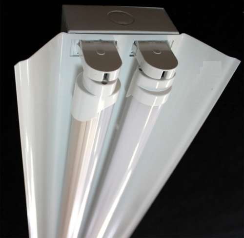 T8 Double Open Channel LED Tube Light Fitting with Reflector 1500mm 5ft 1.5m. Collections allowed