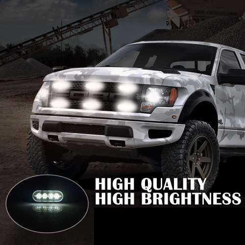 Cool White LED Grille Cluster Flash Strobe LED Lights 16LEDs (4x4pces of LEDs). Collections Allowed.