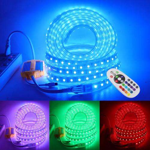 MultiColour RGB LED Controller and a Remote for 220V LED Strip Neon Flex Light. Collections Allowed.