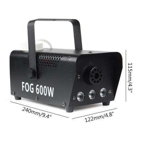 Smoke, Fog Machine 600W Heavy Duty, Compact and High Capacity. Collections are allowed.