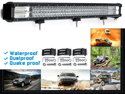 468W LED Tri-Row 7D Reflector Light Bar with Combo Beam. Collections areallowed.