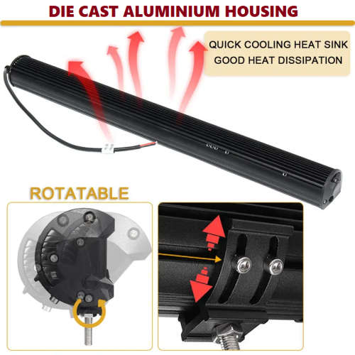 468W LED Tri-Row 7D Reflector Light Bar with Combo Beam. Collections areallowed.