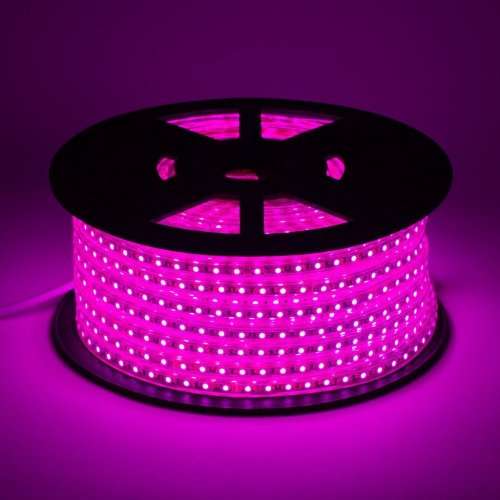LED Strip Rope Lights 100m PINK 220V Complete Kit With Connector Plug + End Cap. Collections Allowed