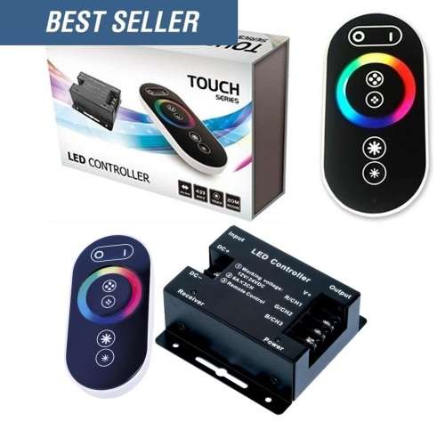 Touch Remote Wireless RGB LED Controller Latest Version 12V/24V. Collections are allowed.
