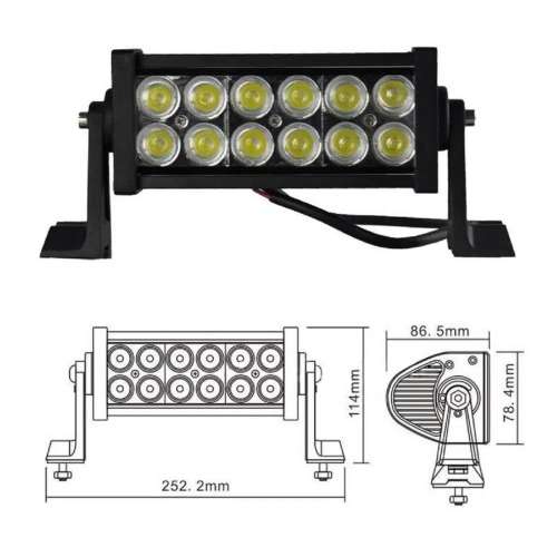 36W LED Light Bar Spot Beam Double Row 10V~32V DC. Price Reduced. Collections Are Allowed.