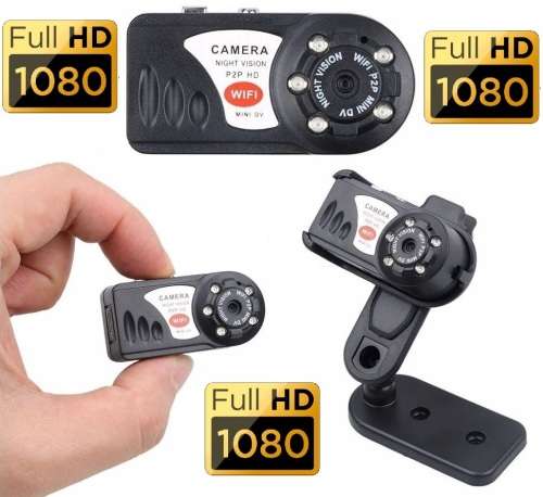 Portable NVR WiFi Q7 P2P Miniature Spy DVR Camera. WiFi Mini Hidden Spy Camera. Collections Allowed.