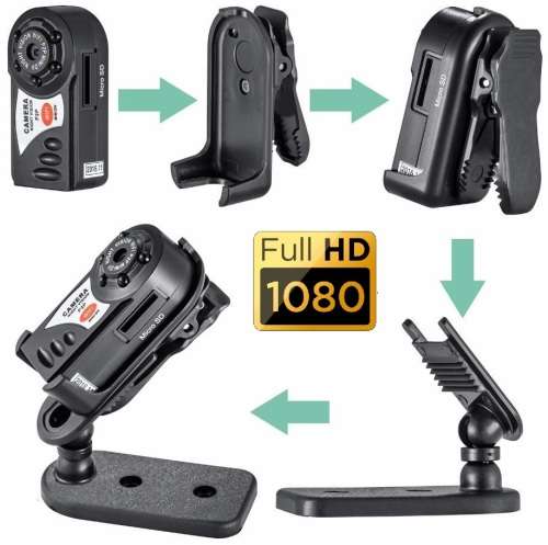 Portable NVR WiFi Q7 P2P Miniature Spy DVR Camera. WiFi Mini Hidden Spy Camera. Collections Allowed.