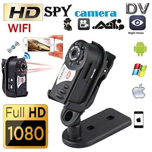 Portable NVR WiFi Q7 P2P Miniature Spy DVR Camera. WiFi Mini Hidden Spy Camera. Collections Allowed.