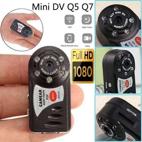 Portable NVR WiFi Q7 P2P Miniature Spy DVR Camera. WiFi Mini Hidden Spy Camera. Collections Allowed.