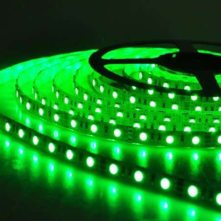 LED Strip Lights: 12Volts Waterproof SMD3528 GREEN Colour 5-metre Rolls. Collections Are Allowed.