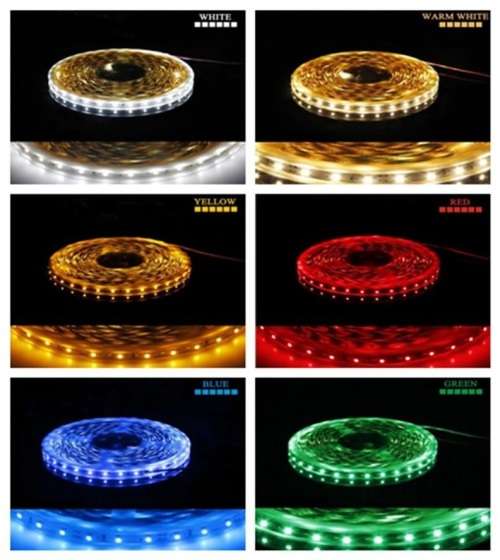 LED Strip Light: 12Volts Waterproof 5metre Rolls. Assorted Colours. Collections are allowed