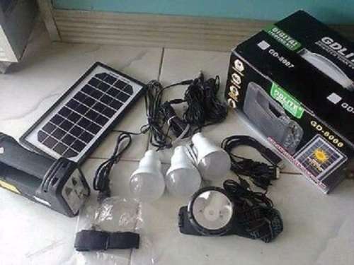 Portable Solar LED Mini Lighting Kit System with USB Port and More. Collections allowed.