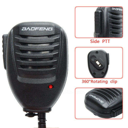 Hand Held Clip-On Shoulder Speaker Mic Microphone PTT for Walkie Talkies. Collections Are Allowed.
