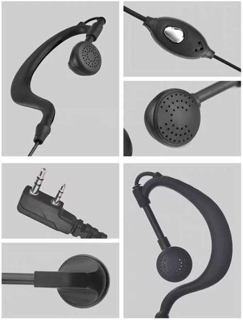 Earpiece Headset (Singles) PTT for Two-Way Walkie Talkie Radios / Transceivers. Collections Allowed.