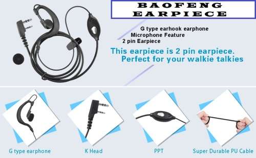 Earpiece Headset (Singles) PTT for Two-Way Walkie Talkie Radios / Transceivers. Collections Allowed.