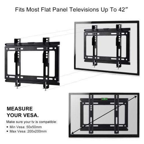 TV Wall Mount Bracket, Flat Panel TV Wall Bracket 14` ~ 42` inches. Collections are allowed.