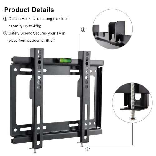 TV Wall Mount Bracket, Flat Panel TV Wall Bracket 14` ~ 42` inches. Collections are allowed.