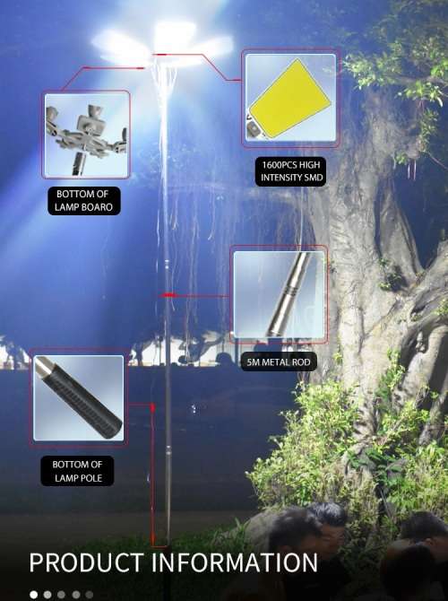 Outdoor LED Multifunction Light, Telescopic Rod ideal for Camping, Fishing. Collections are allowed.