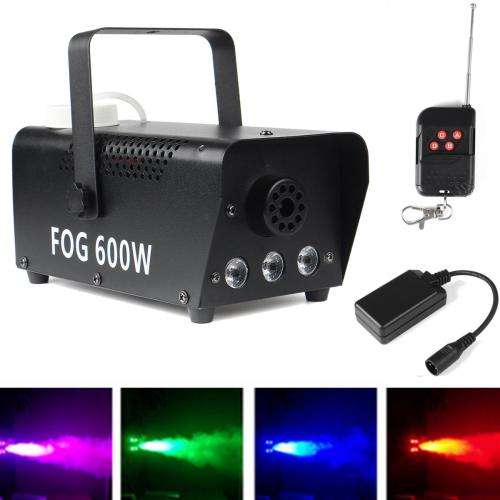 LED Smoke Fog Machine Heavy Duty Compact & High Capacity with RGB LEDs. Collections are allowed.