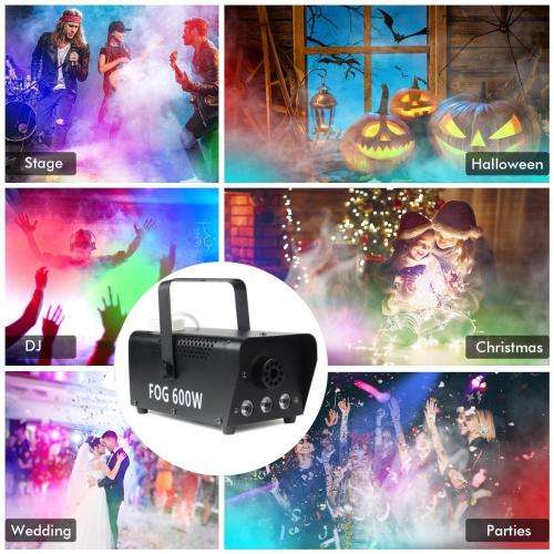 LED Smoke Fog Machine Heavy Duty Compact & High Capacity with RGB LEDs. Collections are allowed.
