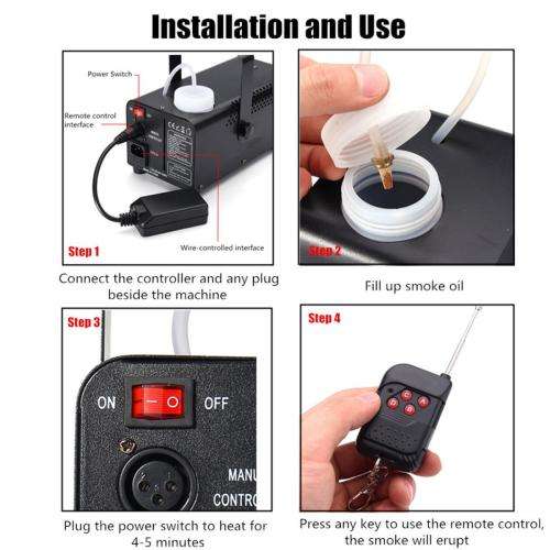 LED Smoke Fog Machine Heavy Duty Compact & High Capacity with RGB LEDs. Collections are allowed.